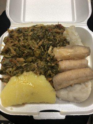 Callaloo & Saltfish Sunday morning