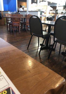 Dining area - buffet area in back