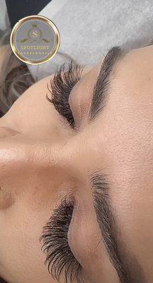 Wispy eyelashes