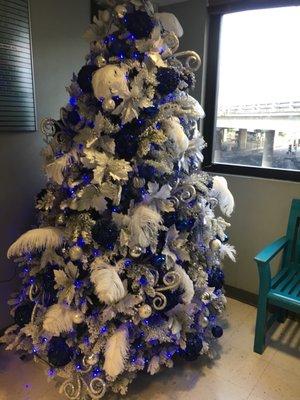 Nice Christmas tree in the waiting room