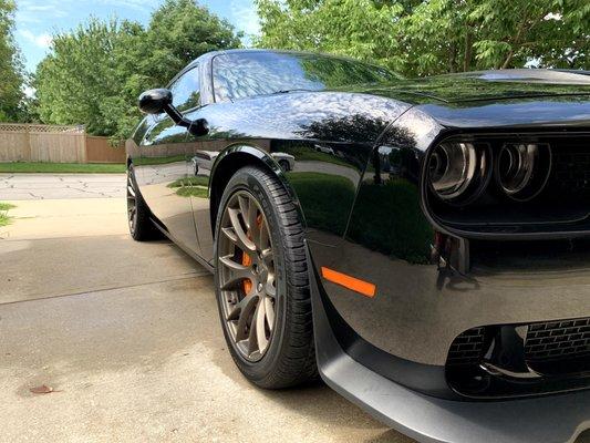 Dodge Challenger Hellcat freshly washed