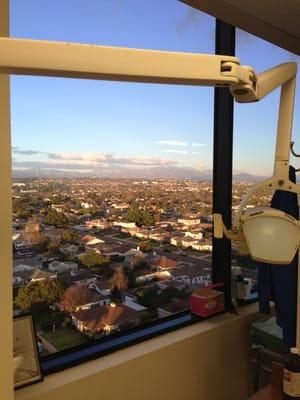 Looking down on Westchester North window Room 212