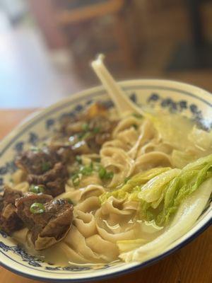 Handmade noodle soup