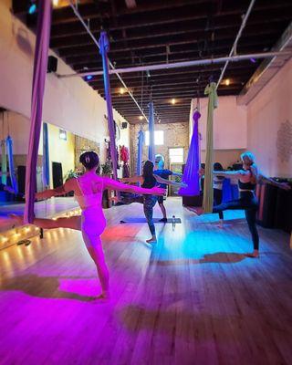 Aerial yoga