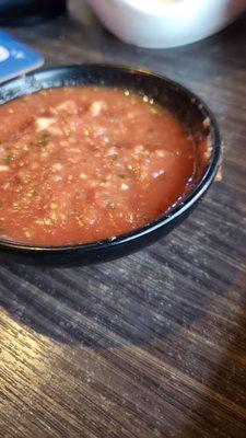 Table SALSA...garlicky