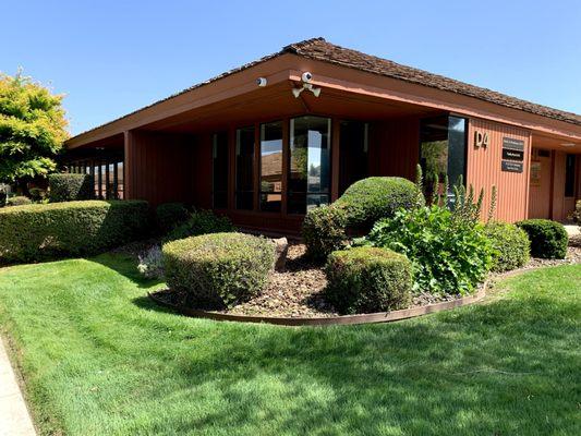 We just finished installing window tinting on this dental office in Hollister, CA!