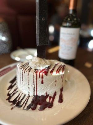 Chocolate and raspberry cake