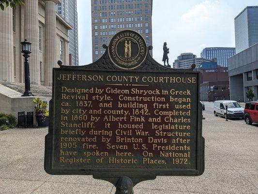 Jefferson County Courthouse Historical Marker