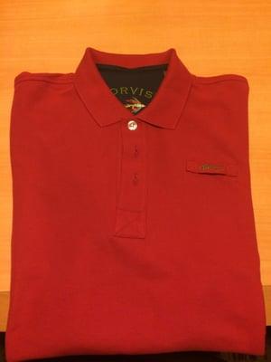 Orvis brand men's polo