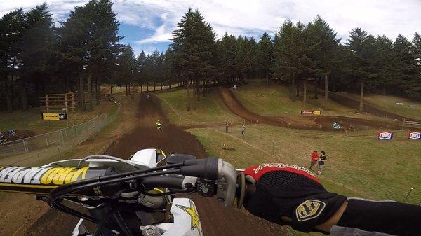 Enjoying the bike in Washington state at a friend's property.