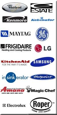 Appliance repair of all major brands in and around Orlando, including GE, Whirlpool, Kenmore, Maytag, LG, Frigidaire, Samsung and more.