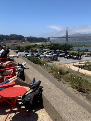 People often will gather after church and grab lunch -- with a view. ;)