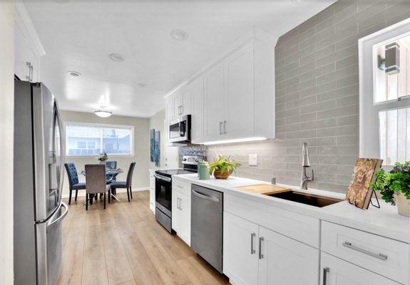 Our '60's galley kitchen completely updated.