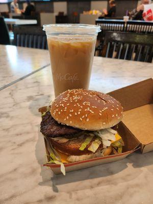 medium iced caramel coffee $2.19 big Mac $5.99