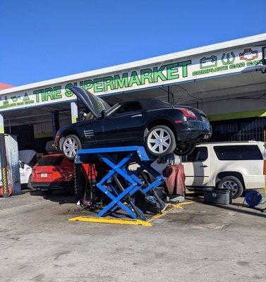 The Tire Supermarket sign threw me off, but it's still the same place.