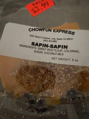 Bought two containers of this sapin-sapin.  I didn't like it because it, it taste licoricy....disappointed!