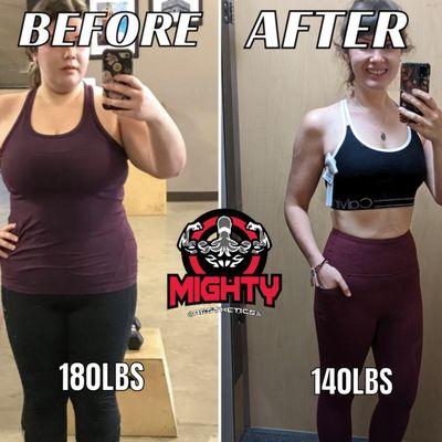 40LBS weight loss transformation!