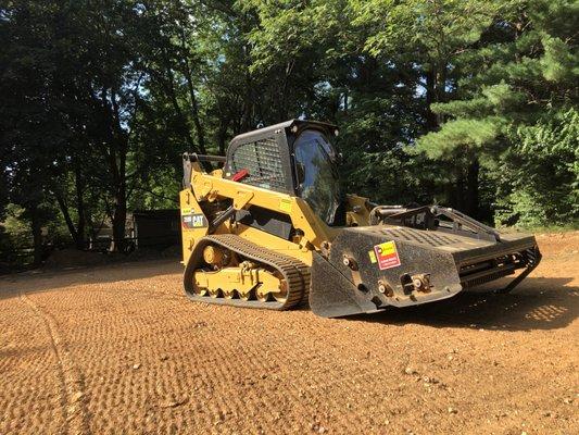 Excavation and Grading contractors of Dirt Devil Landscaping performing grading and lawn installation services in Westminister, MD