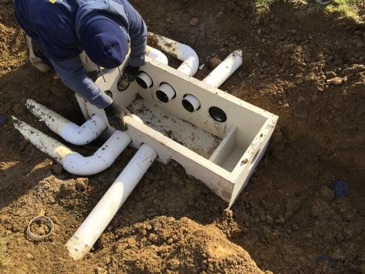 Large Distribution Box Being Replaced  by Herring Sanitation