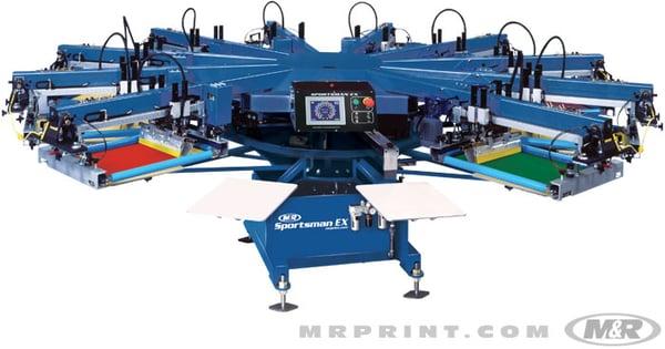 State of the art screen print presses