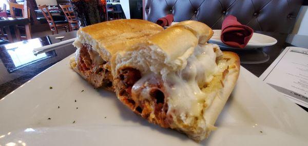 Meatball parm grinder