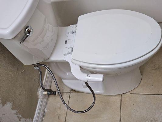 Bidet install