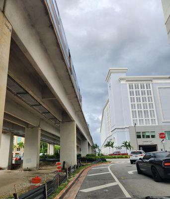 Metrorail on left by Trader Joe's