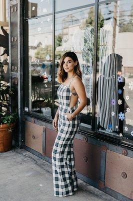 Plaid romper