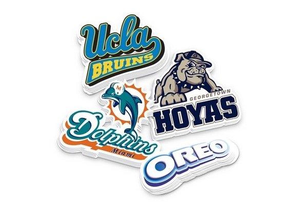 Stand out with custom die-cut stickers - unique shapes, vibrant colors, and endless possibilities for your brand!