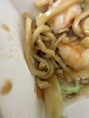 Baby roach in my 144. Shrimp Lo Mein