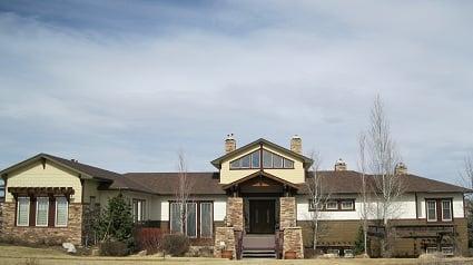 This partial brick home gave us an opportunity to paint the upper siding as well as the trimwork,