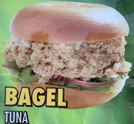 Tuna bagel