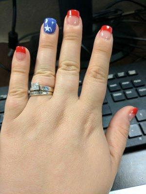 Ready to let freedom ring thanks to the awesome people at q nails!