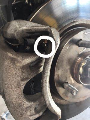 The hardware that has been making the squealing noise since April, how could they not see that when they checked the brakes 3 times?!?