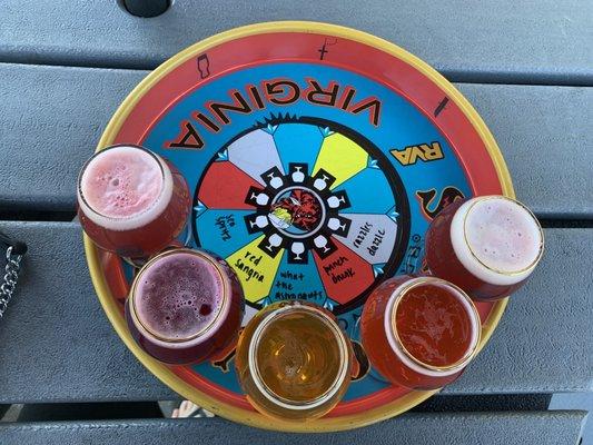 I tried a flight of the fruity beers! :)