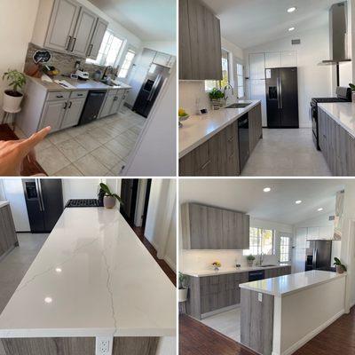 Kitchen remodel in orange, CA . Modern look