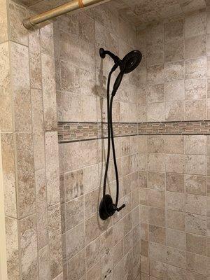 New shower valve installation