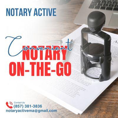 "Seal the deal with convenience - Mobile Notary at your service!"