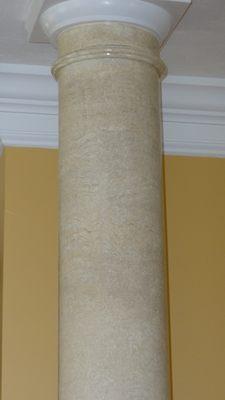 faux stone columns