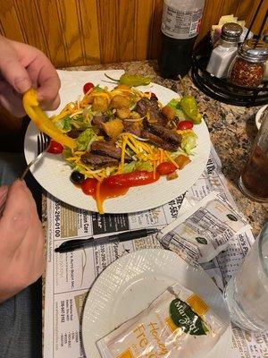 Steak Salad, yummy!