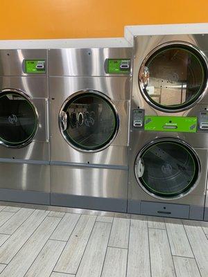 Different sizes of dryers