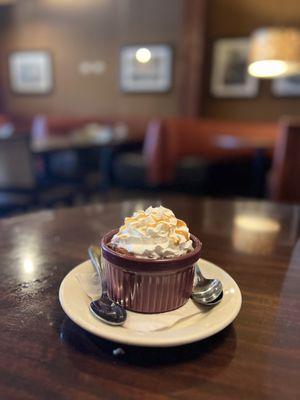 Banana chocolate bread pudding