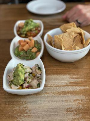 Ceviche sampler