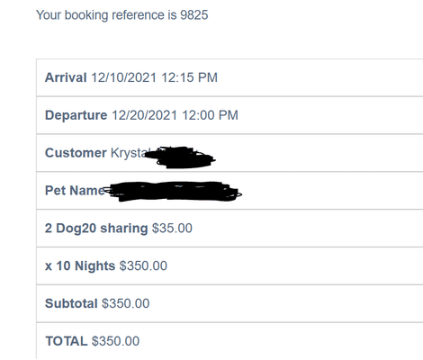 Booking showed $350 but we were charged $550.