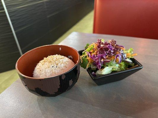 Rice and Salad