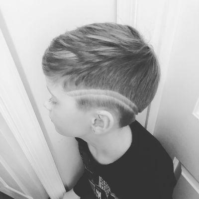 Kids hair design and cut