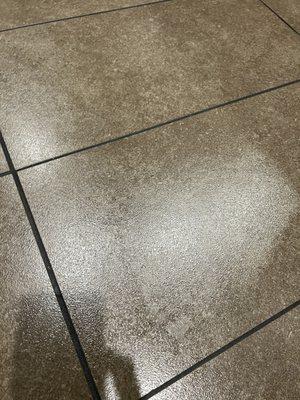 Residue / grease on the floors