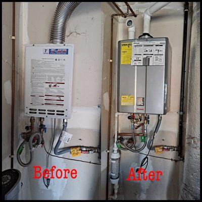 Rinnai tankless installation