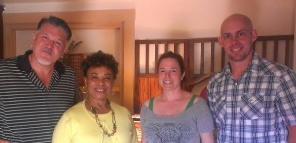 Congresswoman Barbara Lee stopped by Raul Castro Bodywork for a visit.