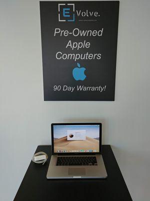 All computers sold at E-Volve come backed with a 90 day warranty! Extended warranties up to 2 years available as well!